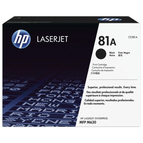 Картридж лазерный HP (CF281A) LaserJet M604n/M604dn/M605/M606/M630, №81A, оригинальный, ресурс 10500 страниц 361825