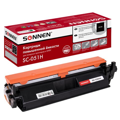 Картридж лазерный SONNEN (SC-051H) для CANON MF269dw/267dw/264dw, ресурс 4000 стр., 364092 364092