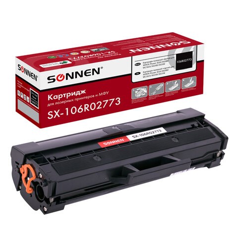 Картридж лазерный SONNEN (SX-106R02773) для XEROX Phaser 3020/3020BI/WC3025/3025BI/3025NI, ресурс 1500 стр., 364085 364085