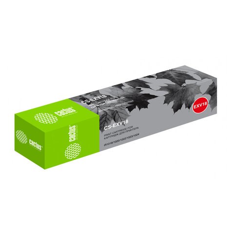 Тонер CACTUS (CS-EXV18) для CANON iR-1018/1022/2020, 465 г, ресурс 8400 стр. 320794