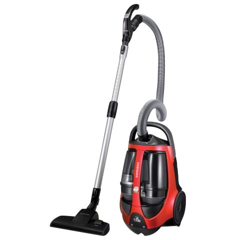 Пылесос SAMSUNG VCC885HH3P/XEV, с контейнером "циклон", 2200 Вт, мощность всасывания 430 Вт, красный 453592