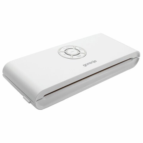 Вакууматор/вакуумный упаковщик GORENJE VS120W, 120 Вт, 2 режима, ширина пакета до 30 см, белый 457653