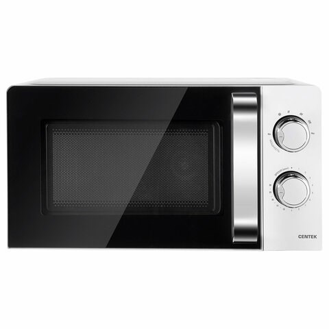 Микроволновая печь CENTEK CT-1575, объем 20 л, мощность 700 Вт, механическое управление, белая, CT-1575 White 457601