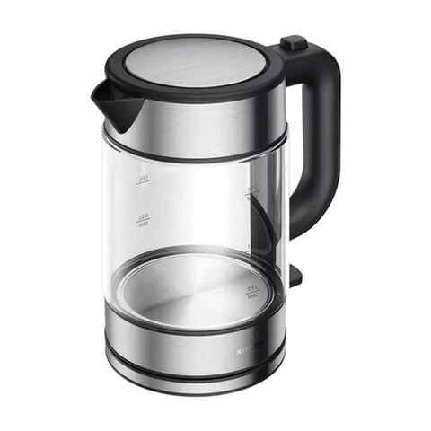 Чайник XIAOMI Electric Glass Kettle, 1,7 л, 2200 Вт, закрытый нагревательный элемент, стекло, черный, BHR7490RU 456667