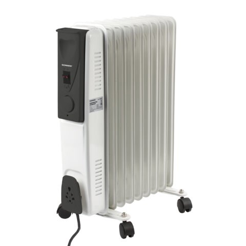 Обогреватель масляный SONNEN DFS-09, 2000 Вт, 9 секций, белый, 453499 453499
