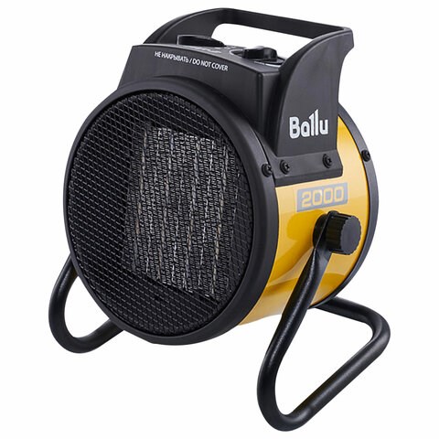 Тепловая пушка электрическая BALLU BKR-3, 2000 Вт, 220 B, терморегулятор, круглая, желтая, НС-1509348 457470