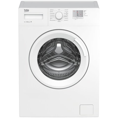 Стиральная машина BEKO WRS5511BWW, 1000 об/мин, 5 кг, фронтальная загрузка, 15 программ, белая, 7320110005 457165