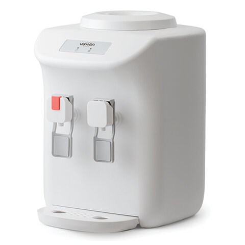 Кулер для воды VATTEN D27WE, настольный, НАГРЕВ/ОХЛАЖДЕНИЕ ЭЛЕКТРОННОЕ, 2 крана, белый, 7025 455564