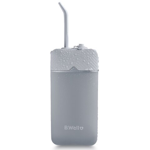 Ирригатор для полости рта (НДС 10%) B.WELL PRO-913, портативный, емкость резервуара 0,15 л, 1 насадка, бело-серый 456557