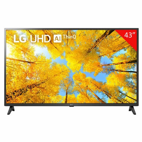 Телевизор LG 43UQ75006LF, 43" (108 см), 3840 x 2160, 4K, 16:9, SmartTV, Wi-Fi, черный, 3205263 456468
