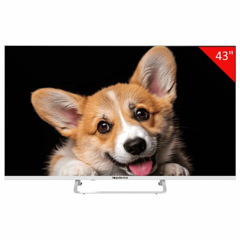 Телевизор TOPDEVICE TDTV43CS03U_WE, 43'' (109 см), 3840x2160, 4K, 16:9 SmartTV, Wi-Fi, Bluetooth, белый 458153