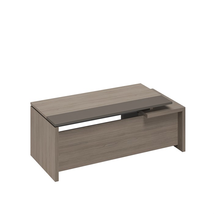 Стол руководителя с тумбой подвесной 2-ящичной с замком левый 210175