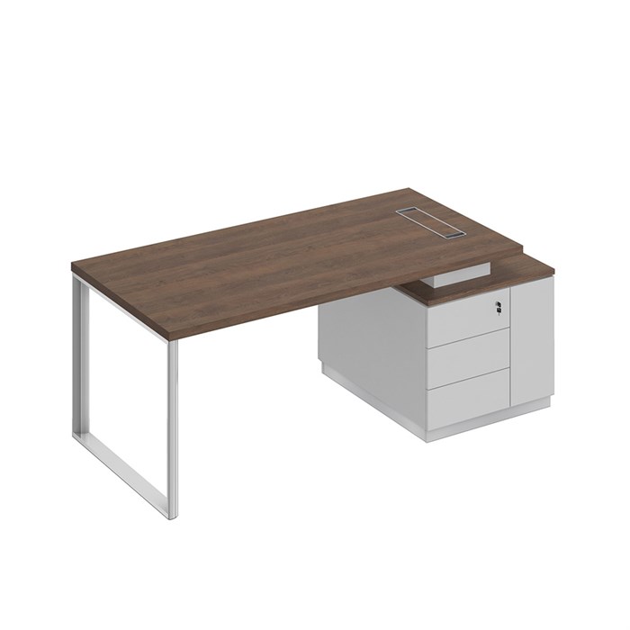 Стол руководителя на опорной тумбе (левый/правый) 206282