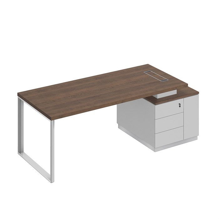 Стол руководителя на опорной тумбе (левый/правый) 206283