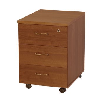 Тумба выкатная 3-ящичная c доводчиками с центральным замком 4714