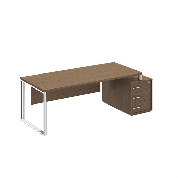 Стол руководителя на опорной тумбе правый/левый 206258