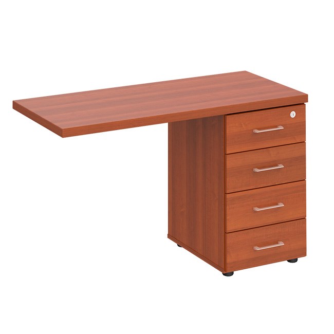 Брифинг-приставка боковая на опорной тумбе с центральным замком с доводчиками 107516