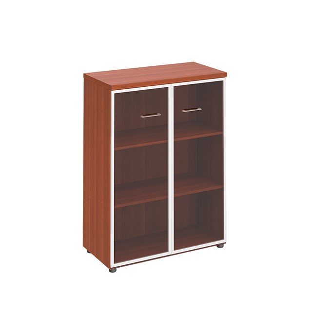 Шкаф средний двери прозрачное стекло в рамке 107566