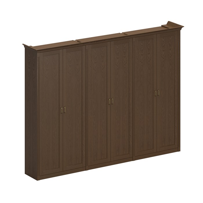 Шкаф комбинированный высокий (2 для документов + 1 для одежды комбинированный) 210147