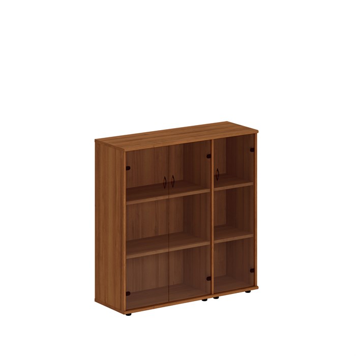 Шкаф комбинированный средний (стекло + стекло узкий) 1241