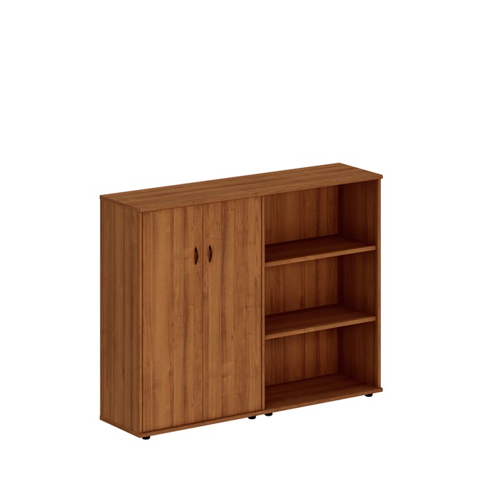 Шкаф комбинированный средний (закрытый + стеллаж) 1243