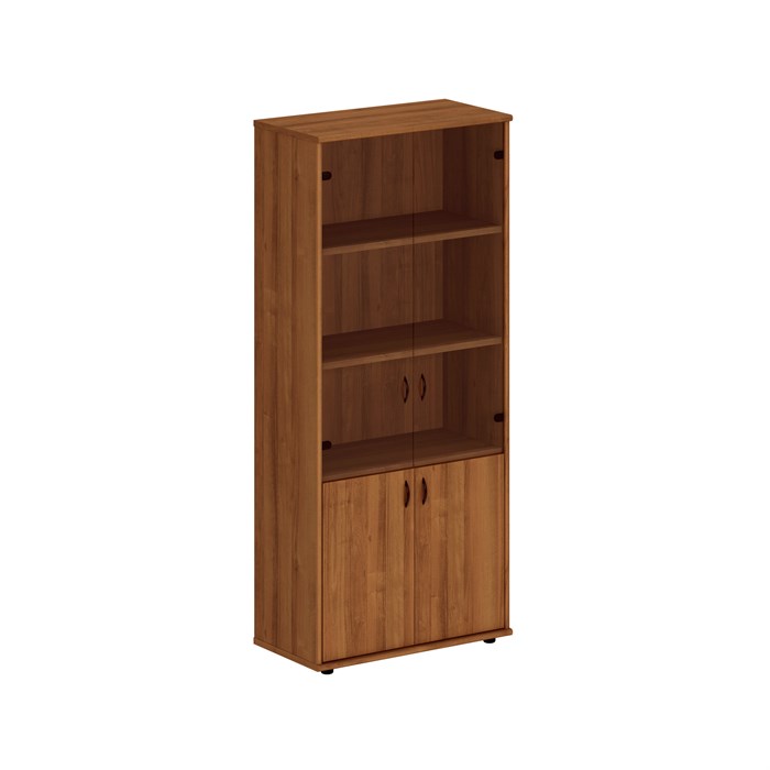 Шкаф со стеклянными дверями высокий 1208