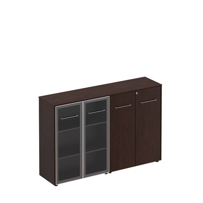 Шкаф комбинированный средний (стекло + закрытый) 122949