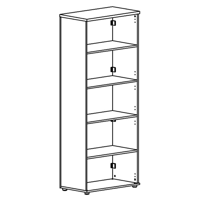 Стеллаж высокий с задней стенкой ДСП 206586