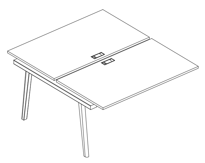 Секция стола рабочей станции (2х120) 206576