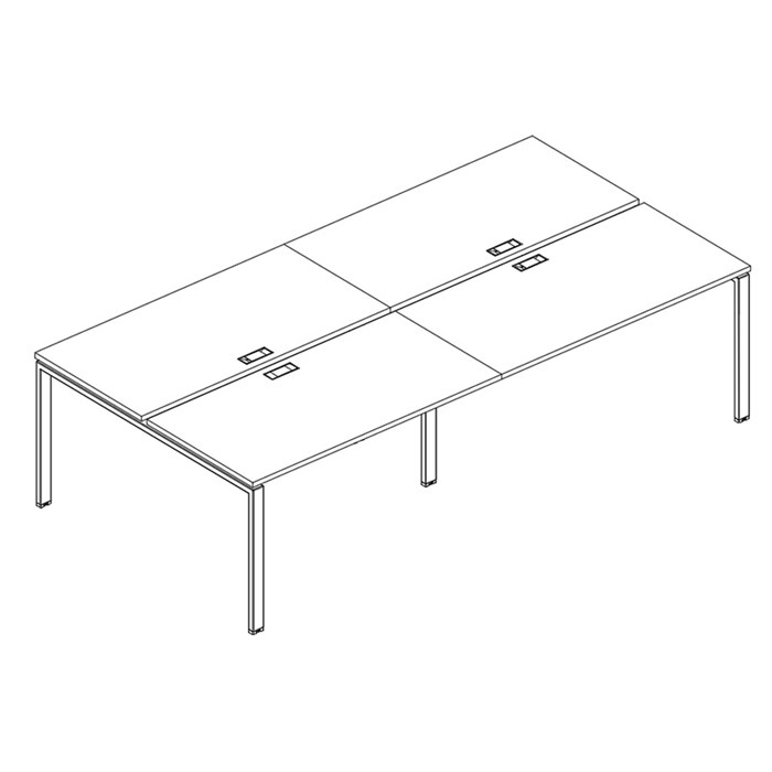 Рабочая станция на металлокаркасе UNO (4х140) 203808