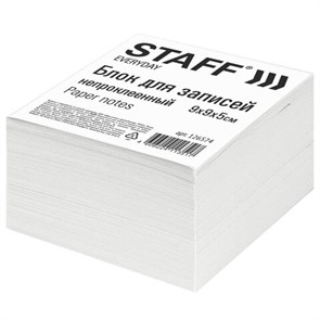 {{photo.Alt || photo.Description || 'Блок для записей STAFF, непроклеенный, куб 9х9х5 см, белизна 70-80%, 126574'}}