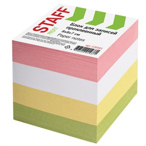 {{photo.Alt || photo.Description || 'Блок для записей STAFF, проклеенный, куб 8х8 см, 800 листов, цветной, 120383'}}