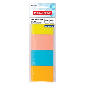 {{photo.Alt || photo.Description || 'Блок самоклеящийся (стикеры), BRAUBERG, НЕОНОВЫЙ, 38х51 мм, 4 цвета х 50 листов, 124807'}}