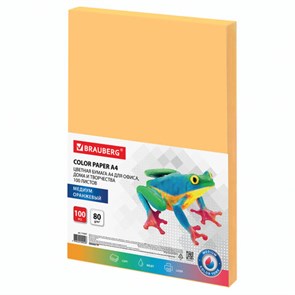 {{photo.Alt || photo.Description || 'Бумага цветная BRAUBERG, А4, 80 г/м2, 100 л., медиум, оранжевая, для офисной техники, 112457'}}