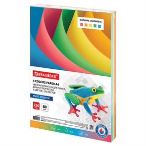 {{photo.Alt || photo.Description || 'Бумага цветная BRAUBERG, А4, 80 г/м2, 250 л., (5 цветов х 50 л.), медиум, для офисной техники, 112465'}}