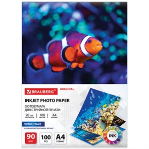 {{photo.Alt || photo.Description || 'Фотобумага глянцевая, А4, 90 г/м2, односторонняя, 100 листов, BRAUBERG ORIGINAL, 363978'}}