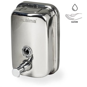 {{photo.Alt || photo.Description || 'Дозатор для жидкого мыла LAIMA BASIC, 0,5 л., нержавеющая сталь, зеркальный, 601795'}}