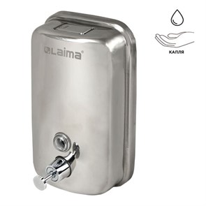 {{photo.Alt || photo.Description || 'Дозатор для жидкого мыла LAIMA BASIC, 1 л, нержавеющая сталь, зеркальный, 601796'}}