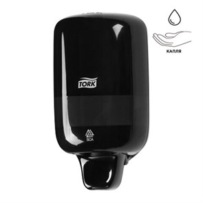 {{photo.Alt || photo.Description || 'Дозатор для жидкого мыла TORK (Система S2) Elevation, 0,5 л, mini, черный, 561008'}}