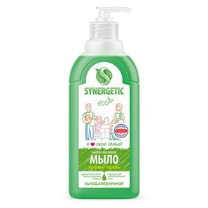 {{photo.Alt || photo.Description || 'Мыло жидкое 500 мл SYNERGETIC &quot;Луговые травы&quot;, гипоаллергенное, биоразлагаемое, дозатор, 105053'}}