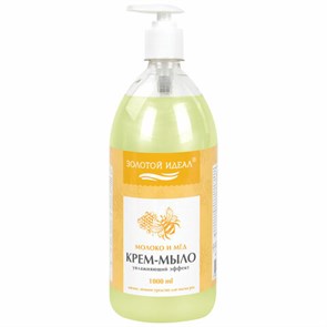 {{photo.Alt || photo.Description || 'Мыло-крем жидкое 1 л, ЗОЛОТОЙ ИДЕАЛ &quot;Молоко и мёд&quot;, дозатор, 609427'}}