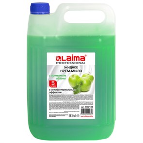 {{photo.Alt || photo.Description || 'Мыло-крем жидкое 5 л, ЛАЙМА PROFESSIONAL &quot;Яблоко&quot;, с антибактериальным эффектом, 600189'}}