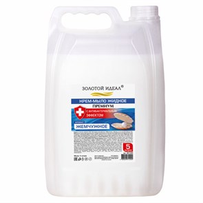 {{photo.Alt || photo.Description || 'Мыло-крем жидкое с АНТИБАКТЕРИАЛЬНЫМ ЭФФЕКТОМ, 5 л, ЗОЛОТОЙ ИДЕАЛ &quot;Премиум Жемчужное&quot;, 607495'}}