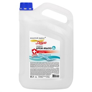 {{photo.Alt || photo.Description || 'Мыло-крем жидкое с АНТИБАКТЕРИАЛЬНЫМ ЭФФЕКТОМ, 5 л, ЗОЛОТОЙ ИДЕАЛ DELUXE &quot;Нейтральное&quot;, перламутровое, 607497'}}