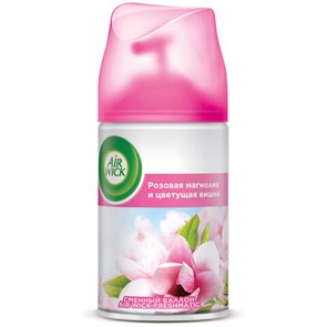 {{photo.Alt || photo.Description || 'Сменный баллон 250 мл, AIRWICK &quot;Магнолия и вишня&quot;, для автоматических освежителей, универсальный, 224396'}}