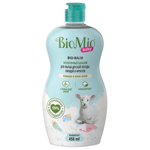 {{photo.Alt || photo.Description || 'Бальзам для мытья детской посуды 450 мл BIOMIO BABY &quot;Ромашка и иланг-иланг&quot;, 508.04165.0101'}}