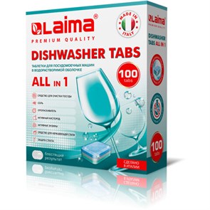 {{photo.Alt || photo.Description || 'Таблетки для посудомоечных машин 100 шт. LAIMA PREMIUM QUALITY &quot;All in 1&quot;, растворимая оболочка, ИТАЛИЯ, 607609'}}