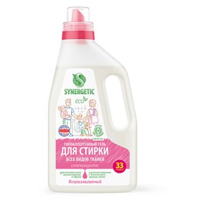 {{photo.Alt || photo.Description || 'Гель для стирки универсальный 1 л SYNERGETIC ГИПОАЛЕРГЕННЫЙ, биоразлагаемый, 109100'}}