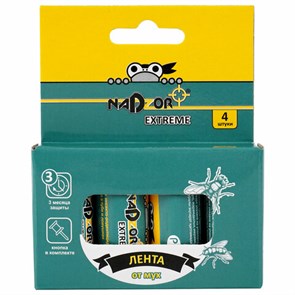 {{photo.Alt || photo.Description || 'Липкая лента от мух усиленная мухоловка КОМПЛЕКТ 4 шт., NADZOR EXTREME, IFR1004'}}