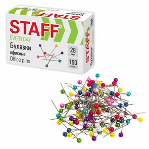 {{photo.Alt || photo.Description || 'Булавки универсальные STAFF &quot;EVERYDAY&quot;, 28 мм, 150 штук, в картонной коробке, 226760'}}